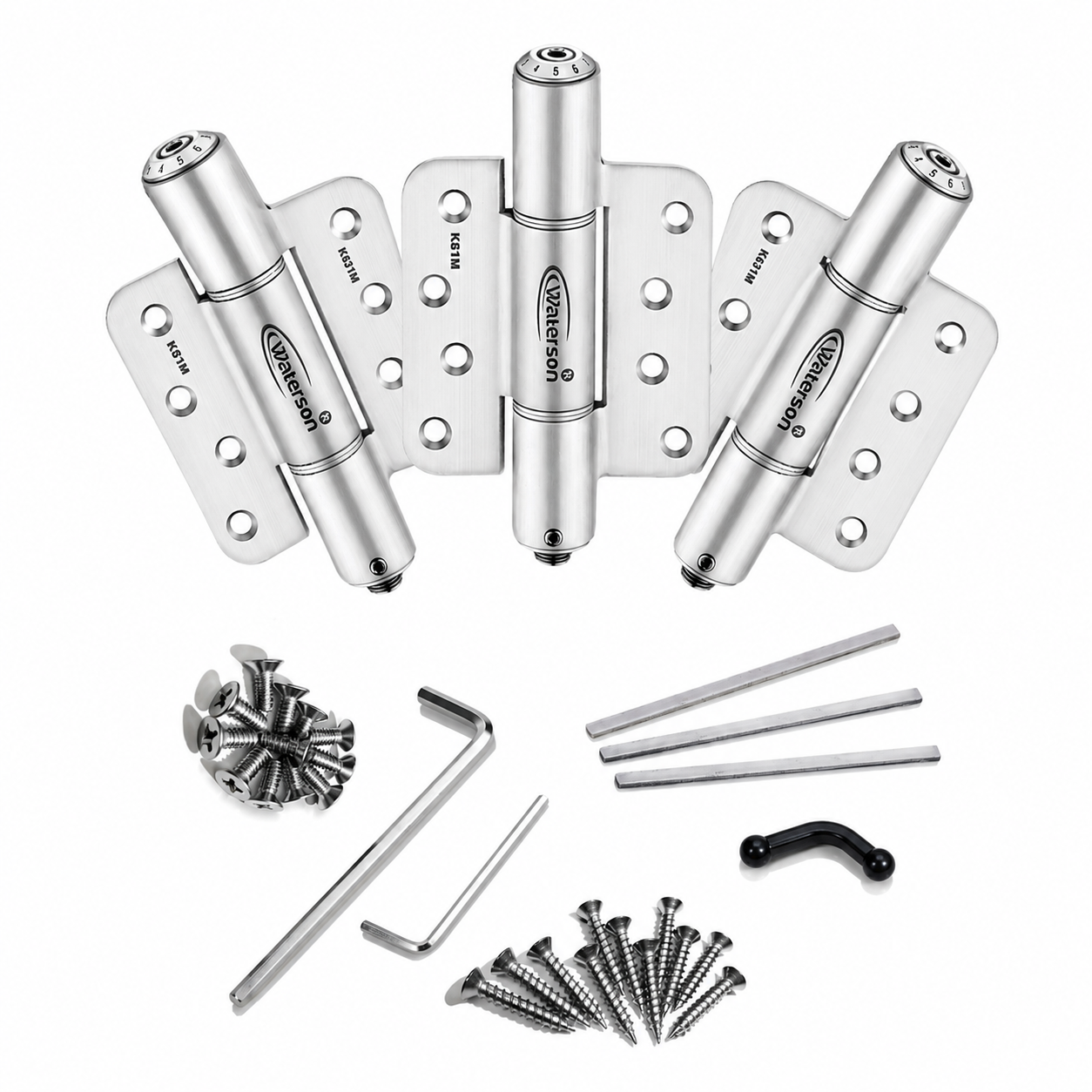 1:4 radius staggered door hinges