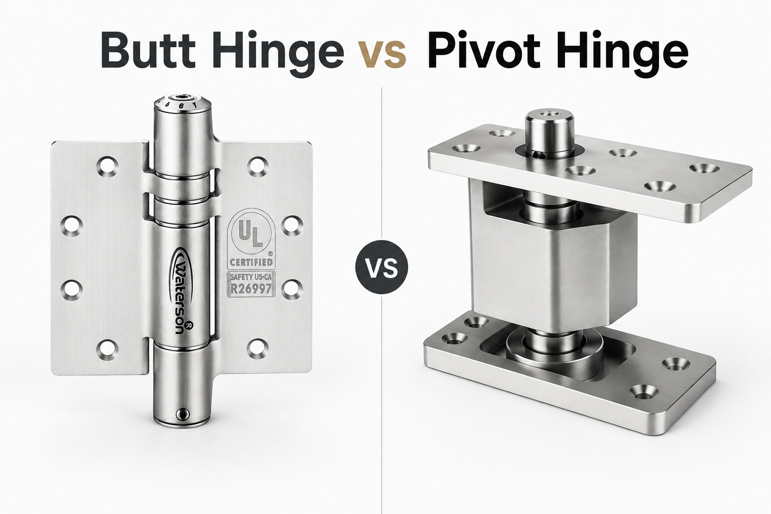 Butt Hinge vs Pivot Hinge