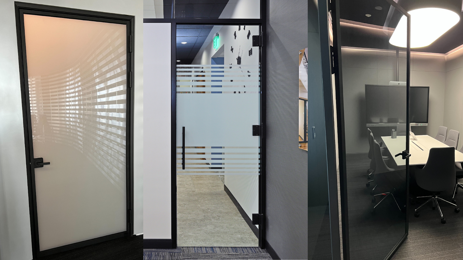 Glass door hinges