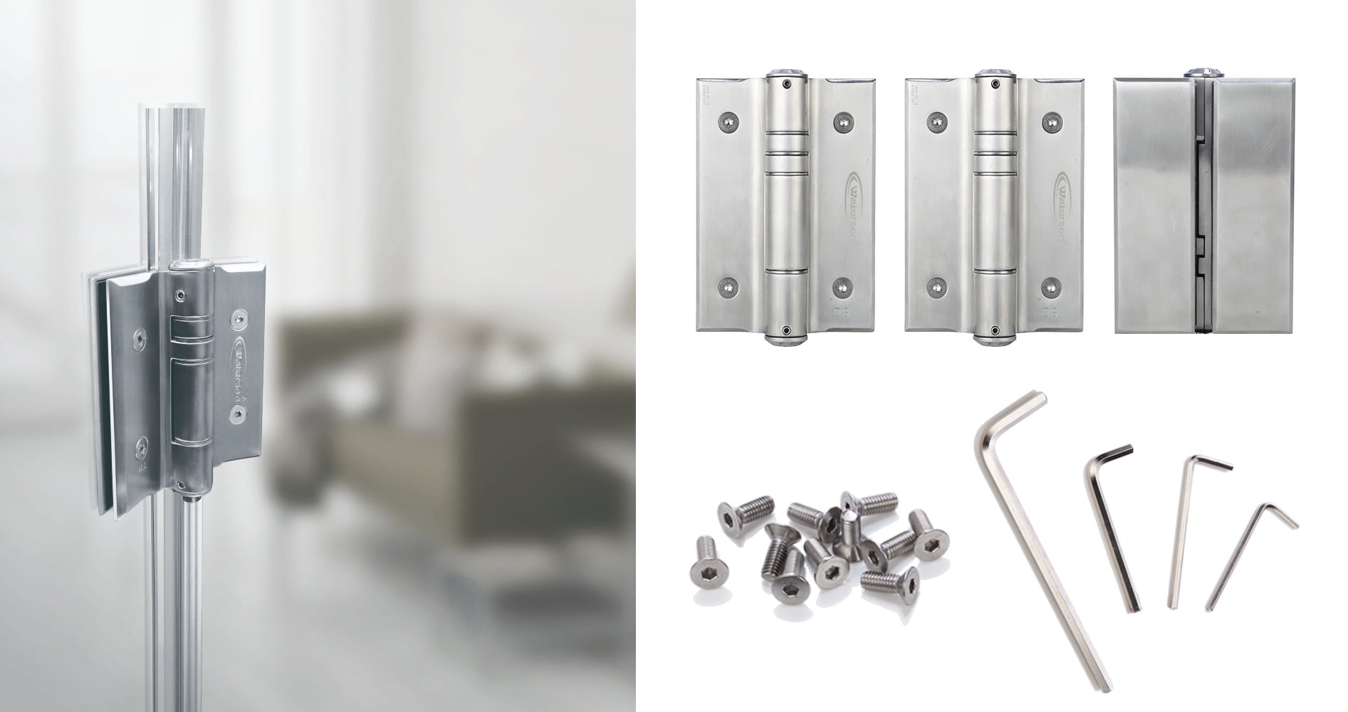 Glass to Glass door hinges