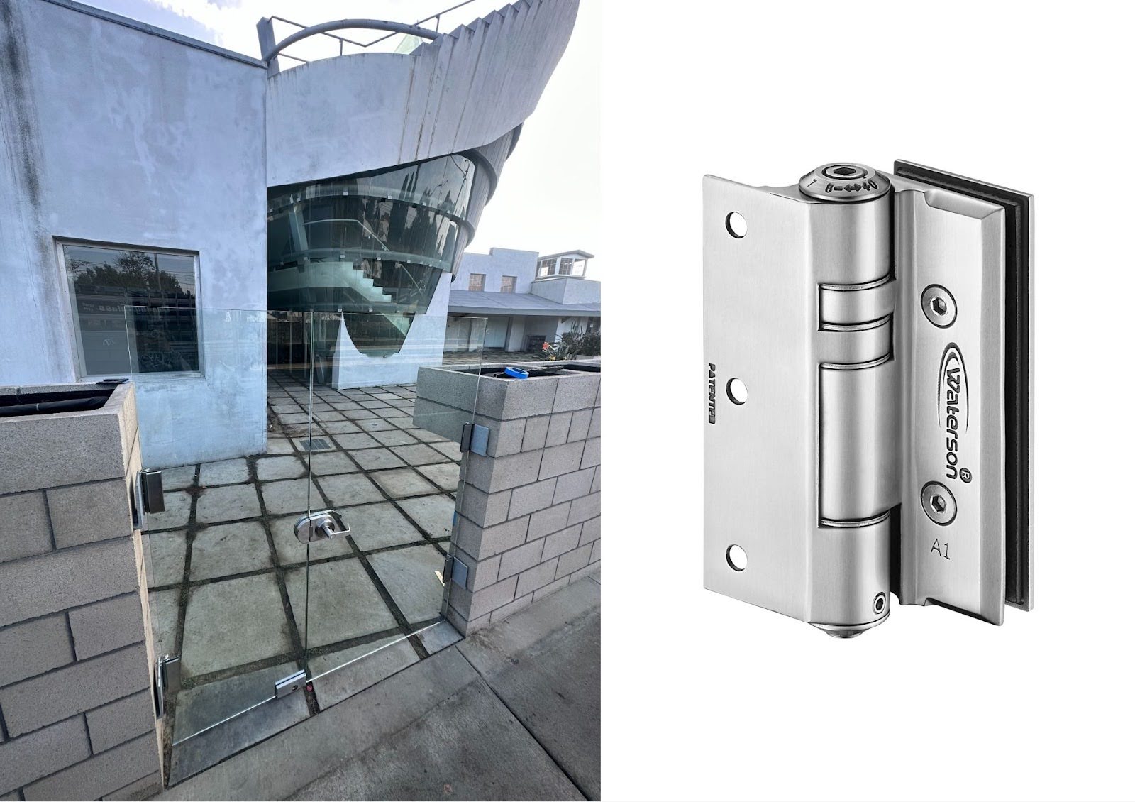 Glass to Wall Door Hinges