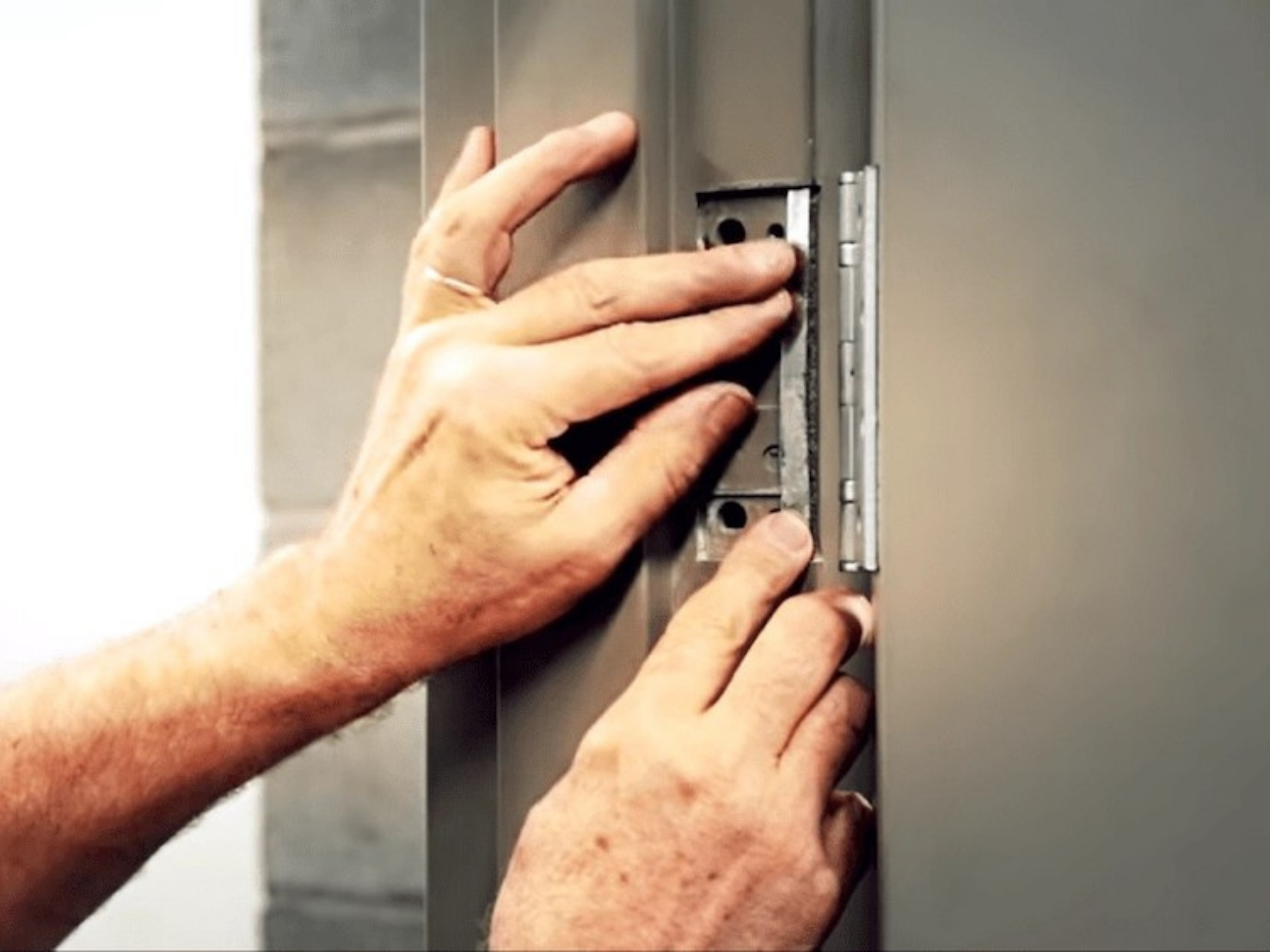 How to Shim Door Hinges-Credit on Steel Door Institute