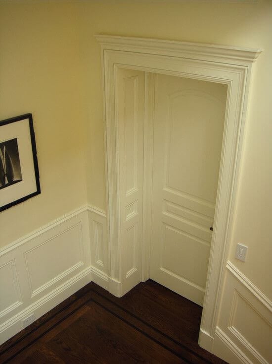 recessed door