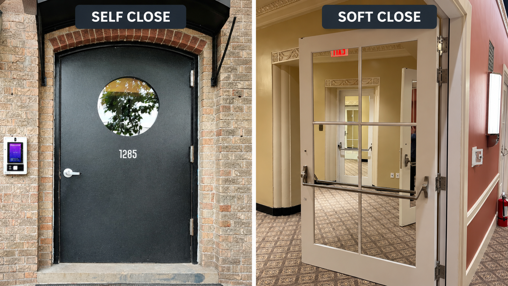 Waterson Self-Close vs Soft-Close Door hinges