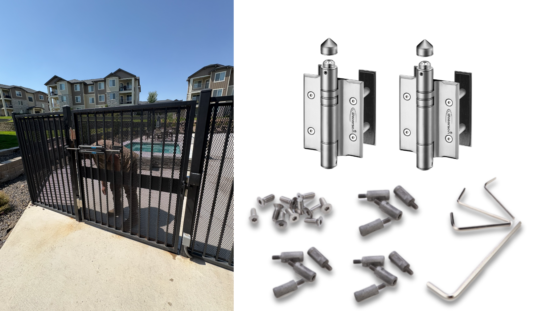 Self Closing Gate Hinges for UK Commercial Exterior
