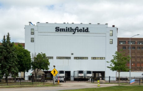 Smithfield Pork Processing Plant and Trademark Logo