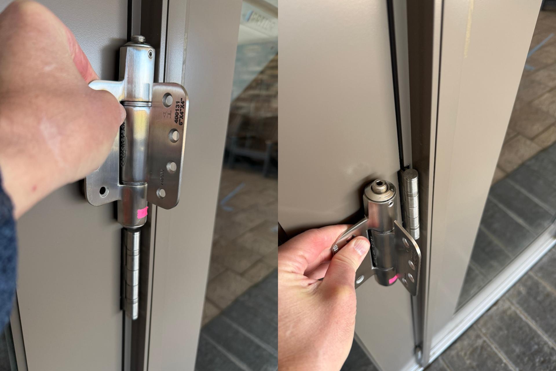 Waterson 5/8 radius door hinges