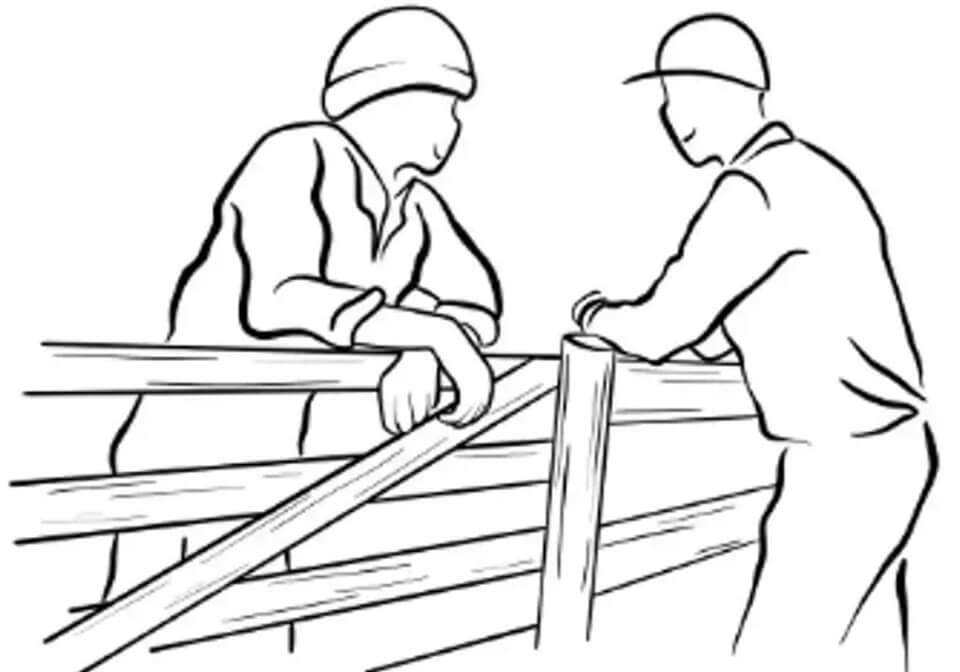 Waterson Hinges Heavy Duty in Interior Gate