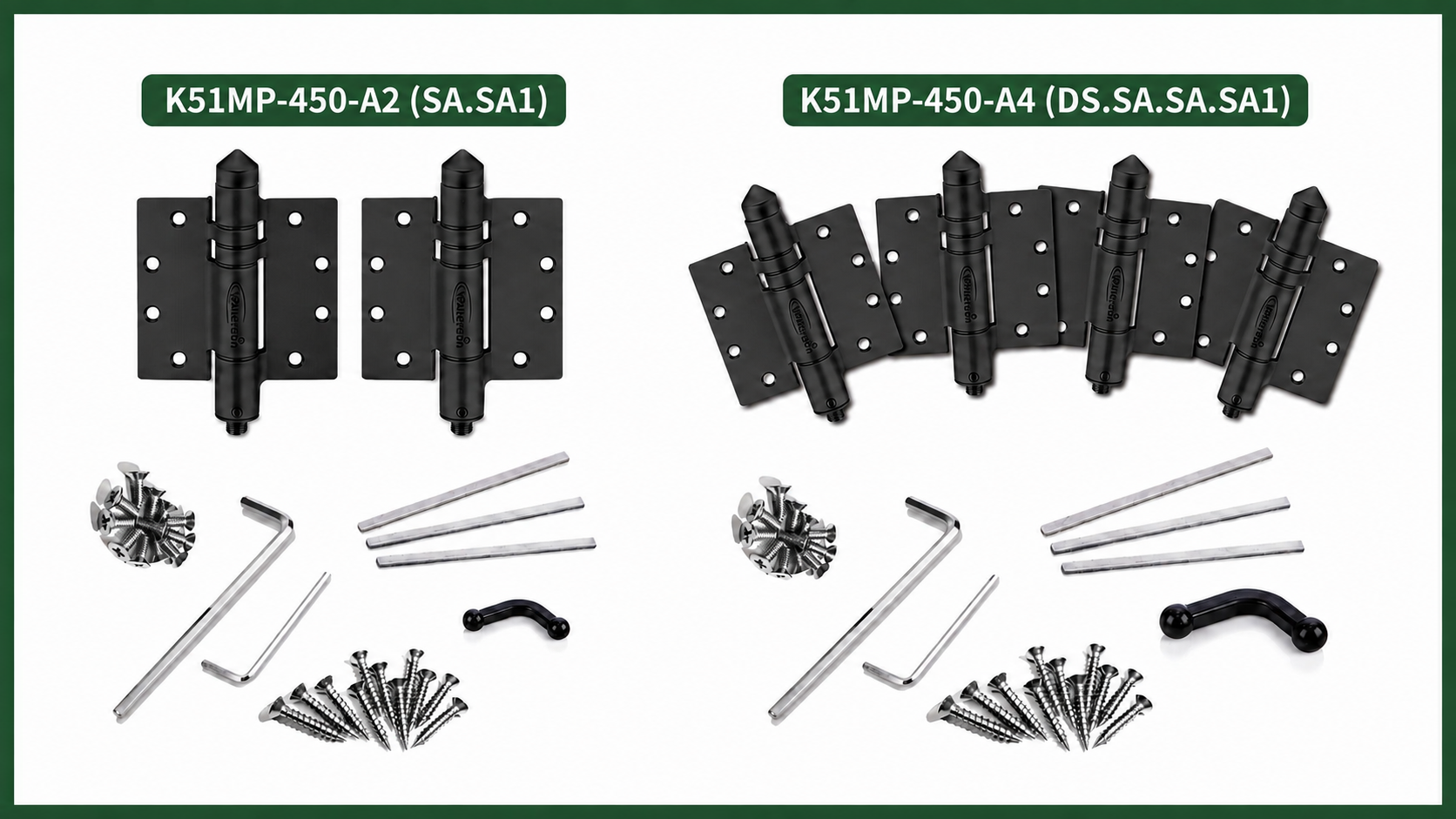 Waterson Self Closing Gate Hinges A2 vs A4