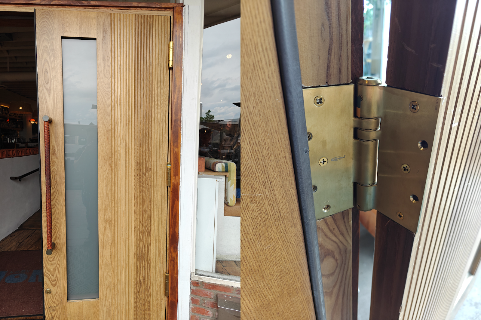 Waterson full mortise self closing door hinges