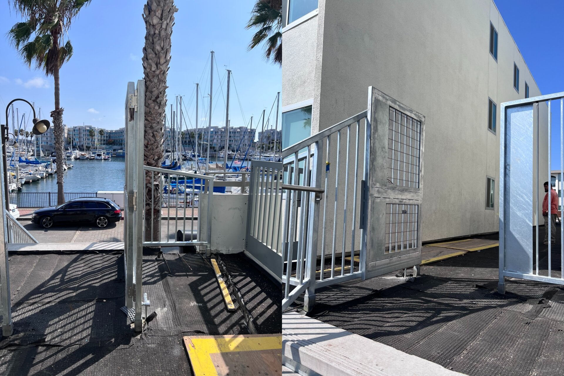 ada beach access gate hinges