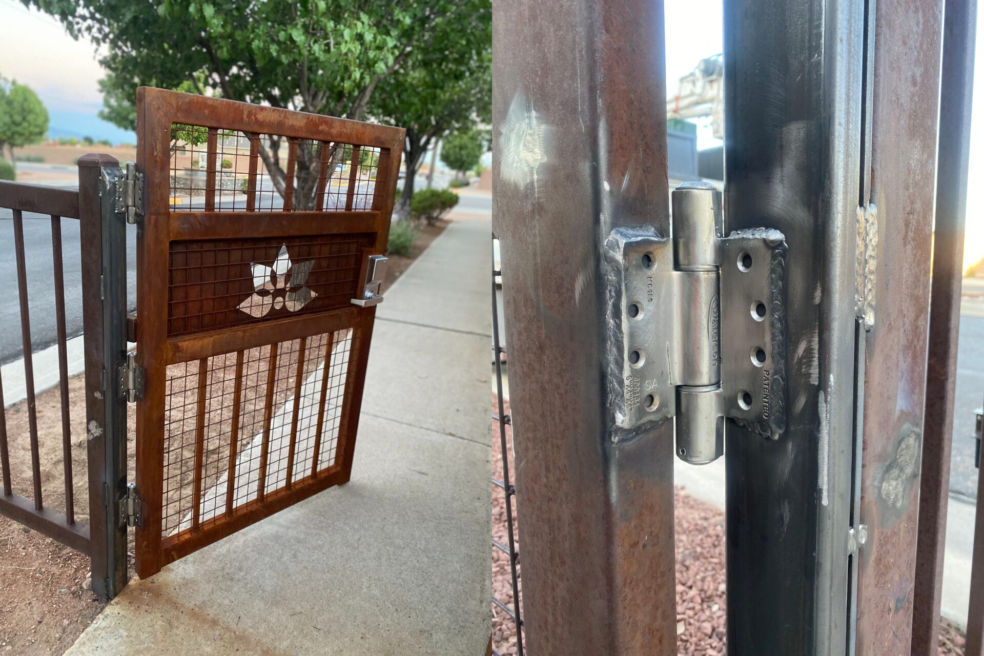 adjustable weld on gate hinges