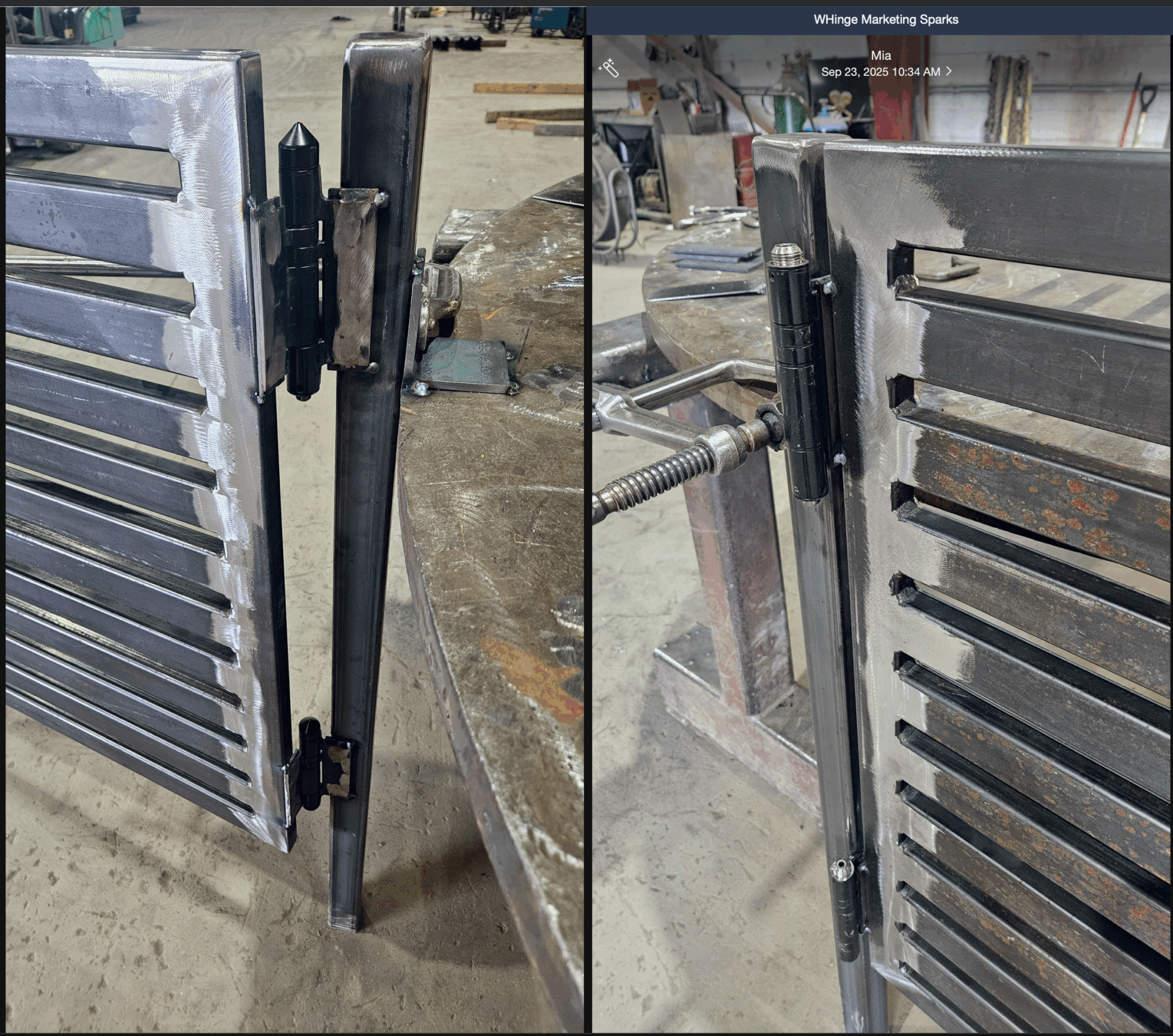 adjustable weld on gate hinges