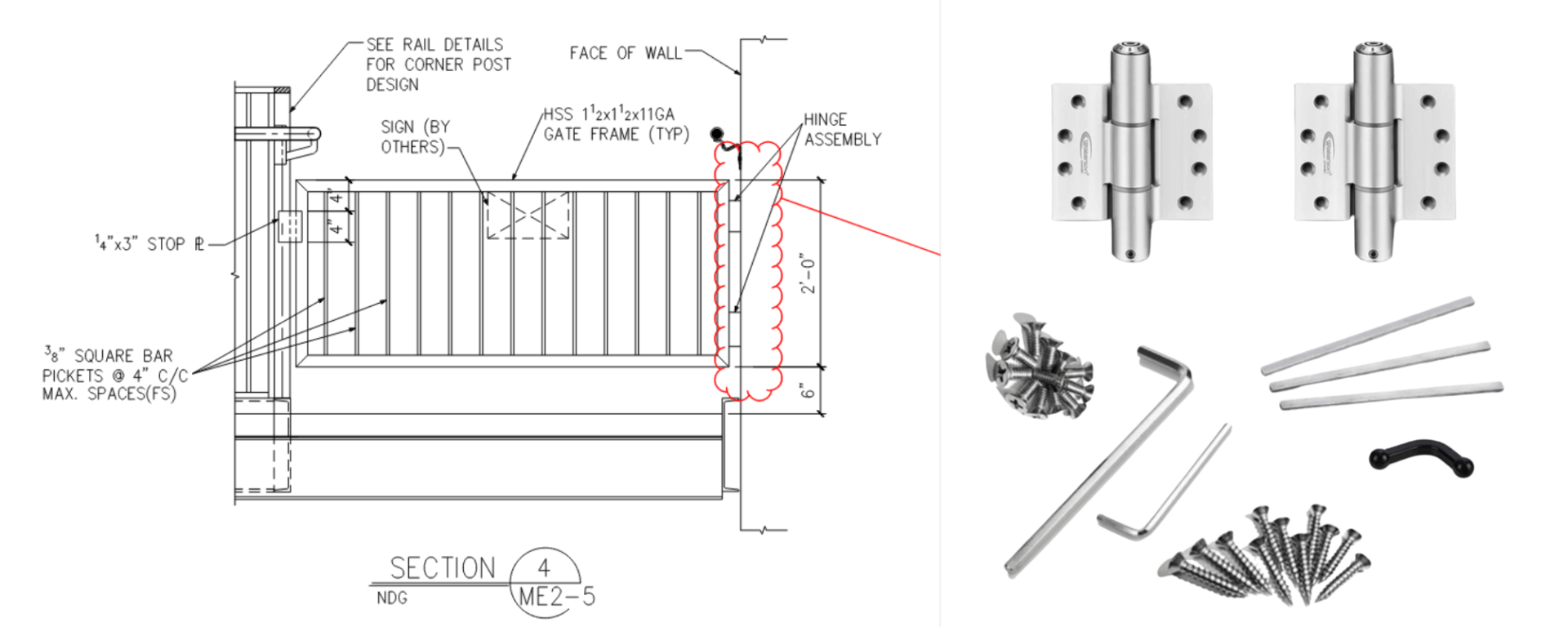 aluminum stair gate hinges