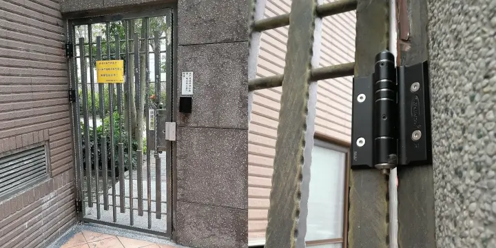 anti slam gate hinges