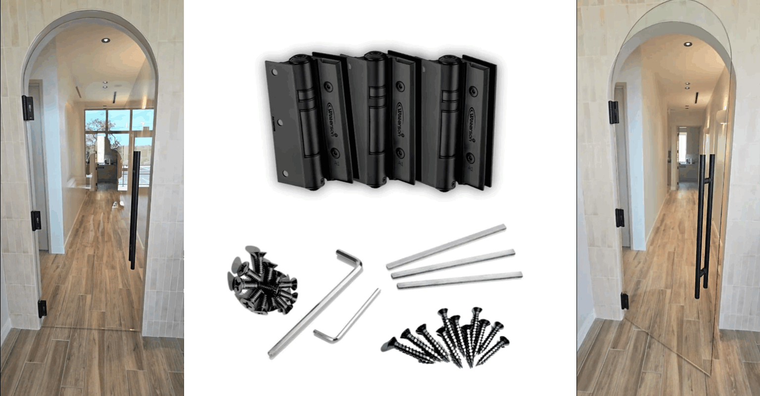 Hinges for Arch Top Frameless Glass Doors: Why Not Just Use a Door Closer?