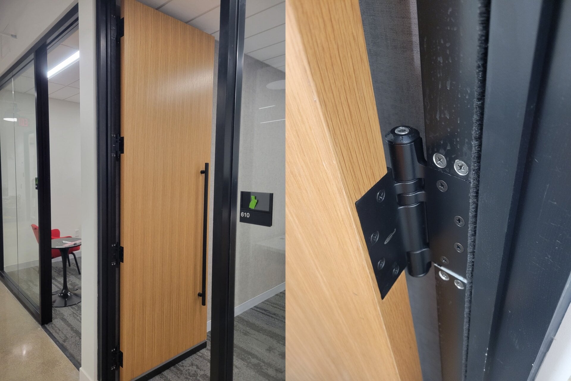 commercial aligned hinges