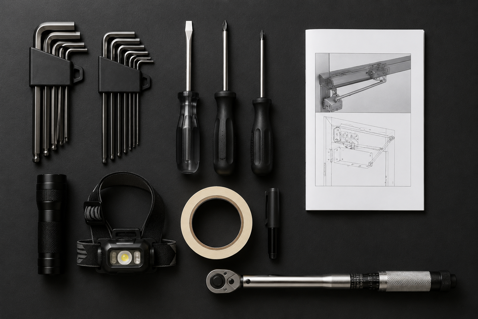 concealed hinge installation tool set