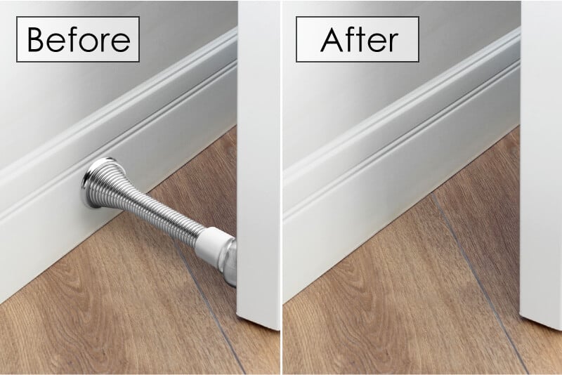 Hinge mounted door stop