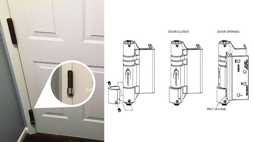 door stop on hinge