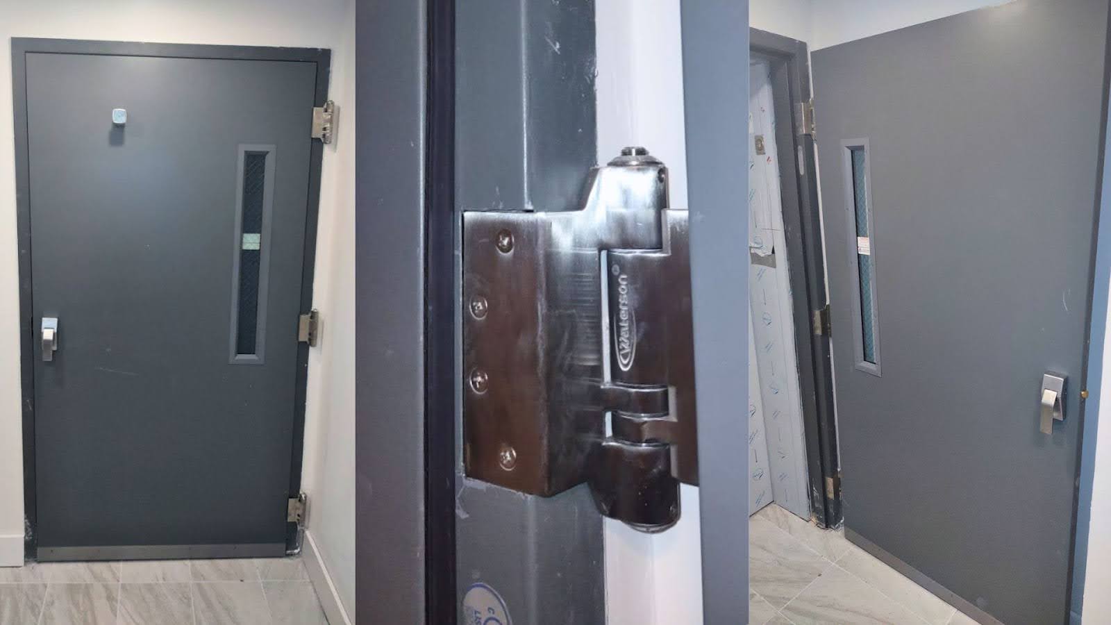elevator door hinges