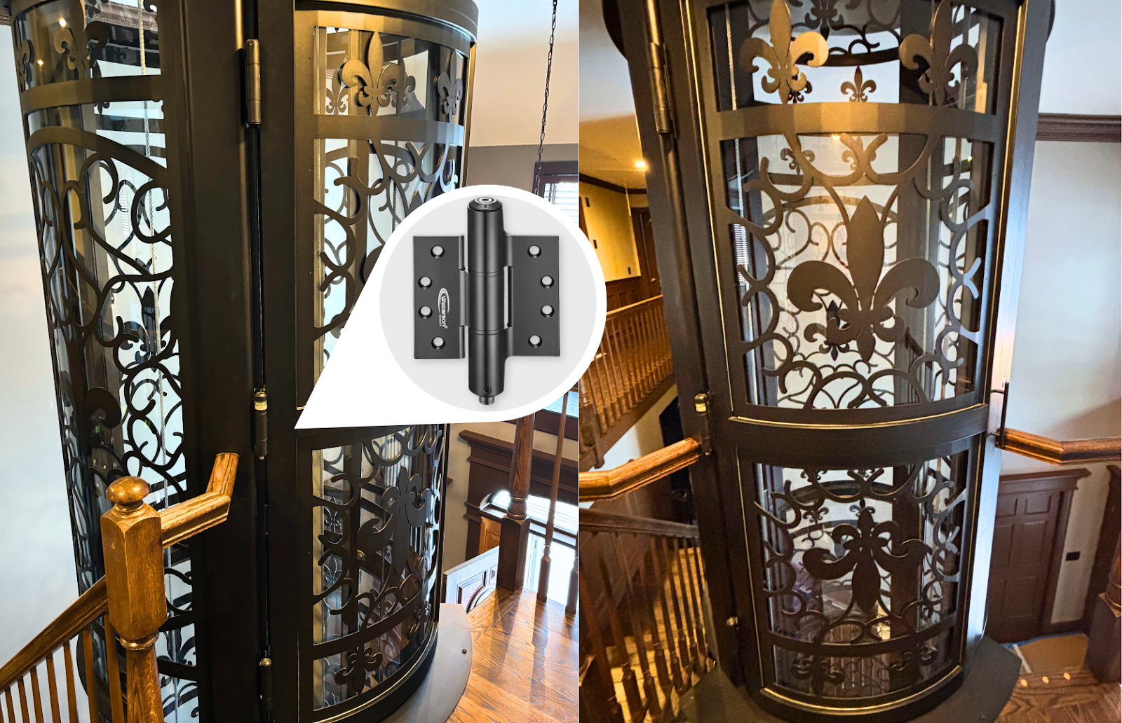 elevator door hinges