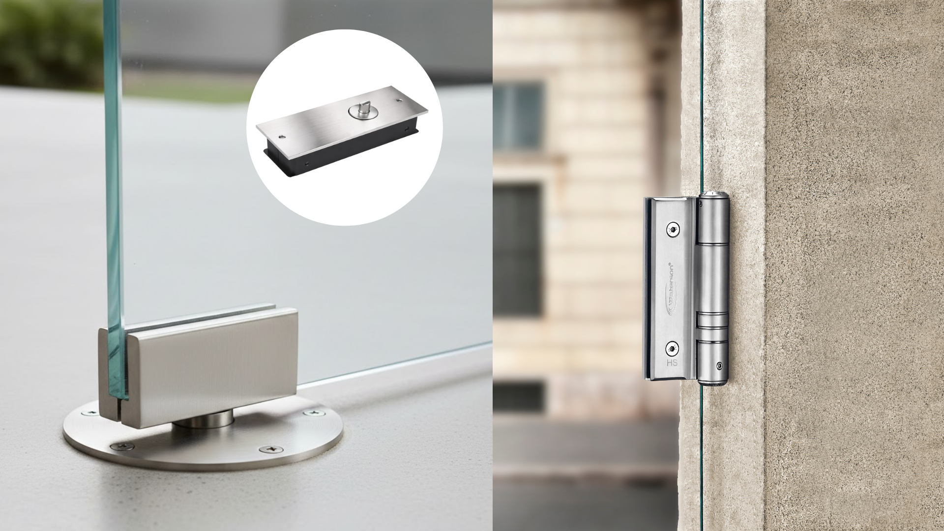 floor hinge vs spring hinge