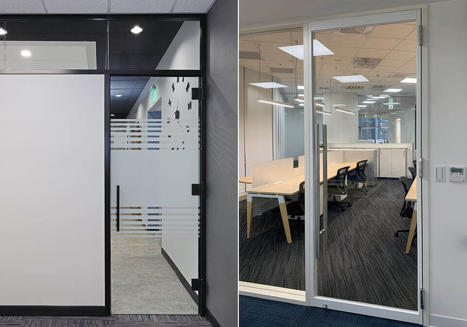 Modern Glass Office Design   Frameless Glass Doors 