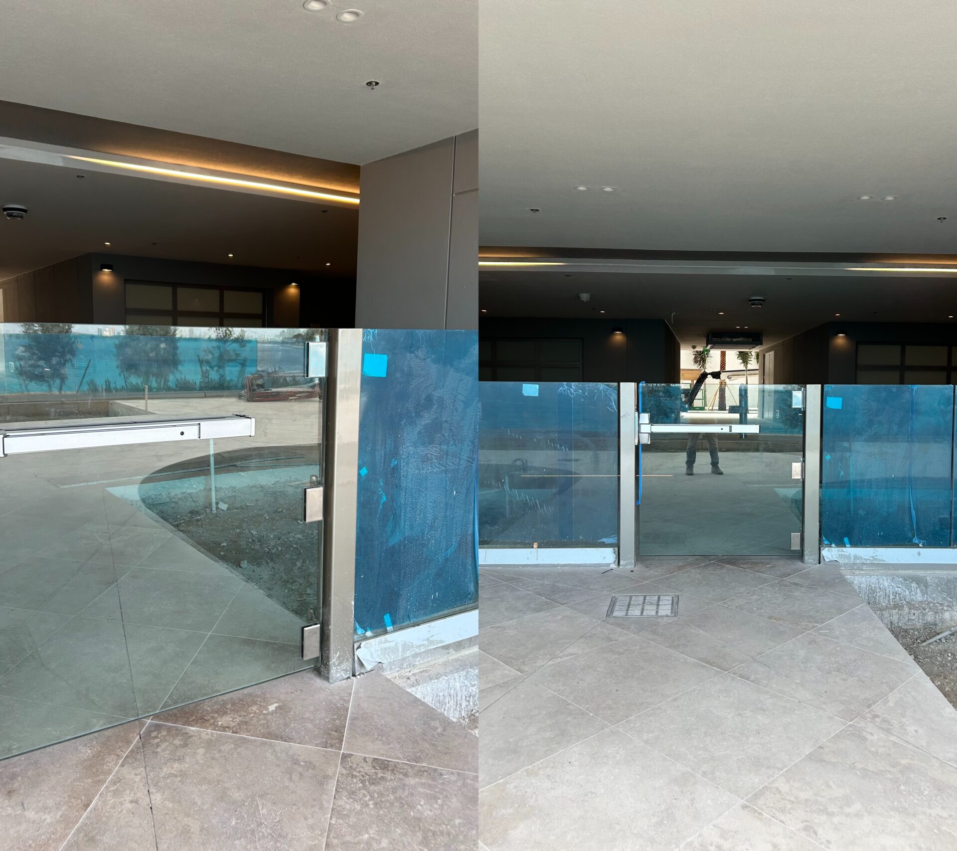 commercial glass door hinges heavy duty