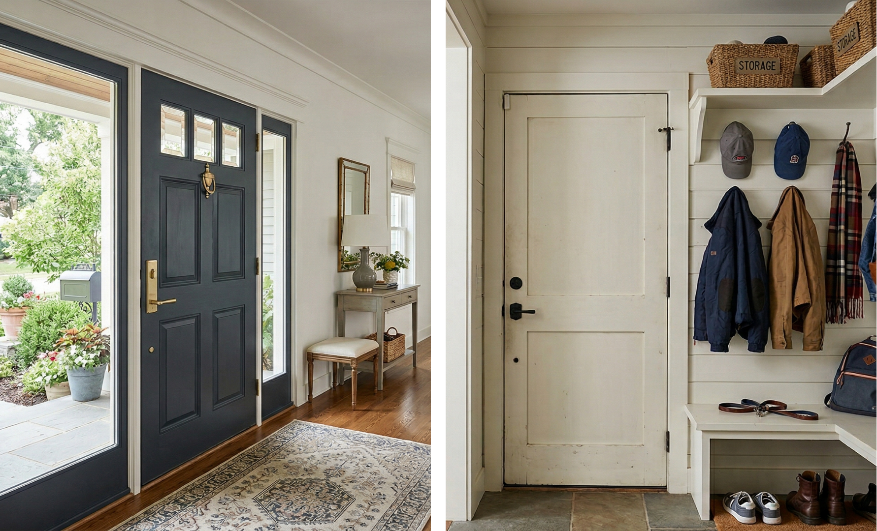 front door vs mudroom door