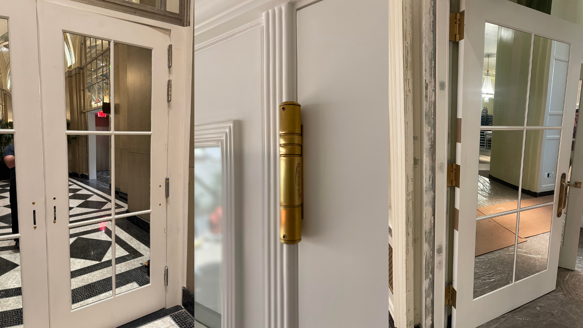 commercial full lite door hinge