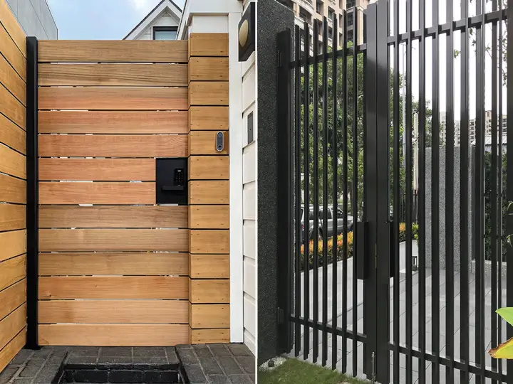 Waterson black gate hinges