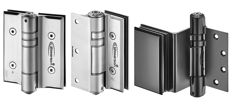 glass door hinge types