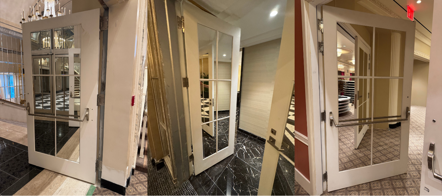 how to adjust tension on door hinge