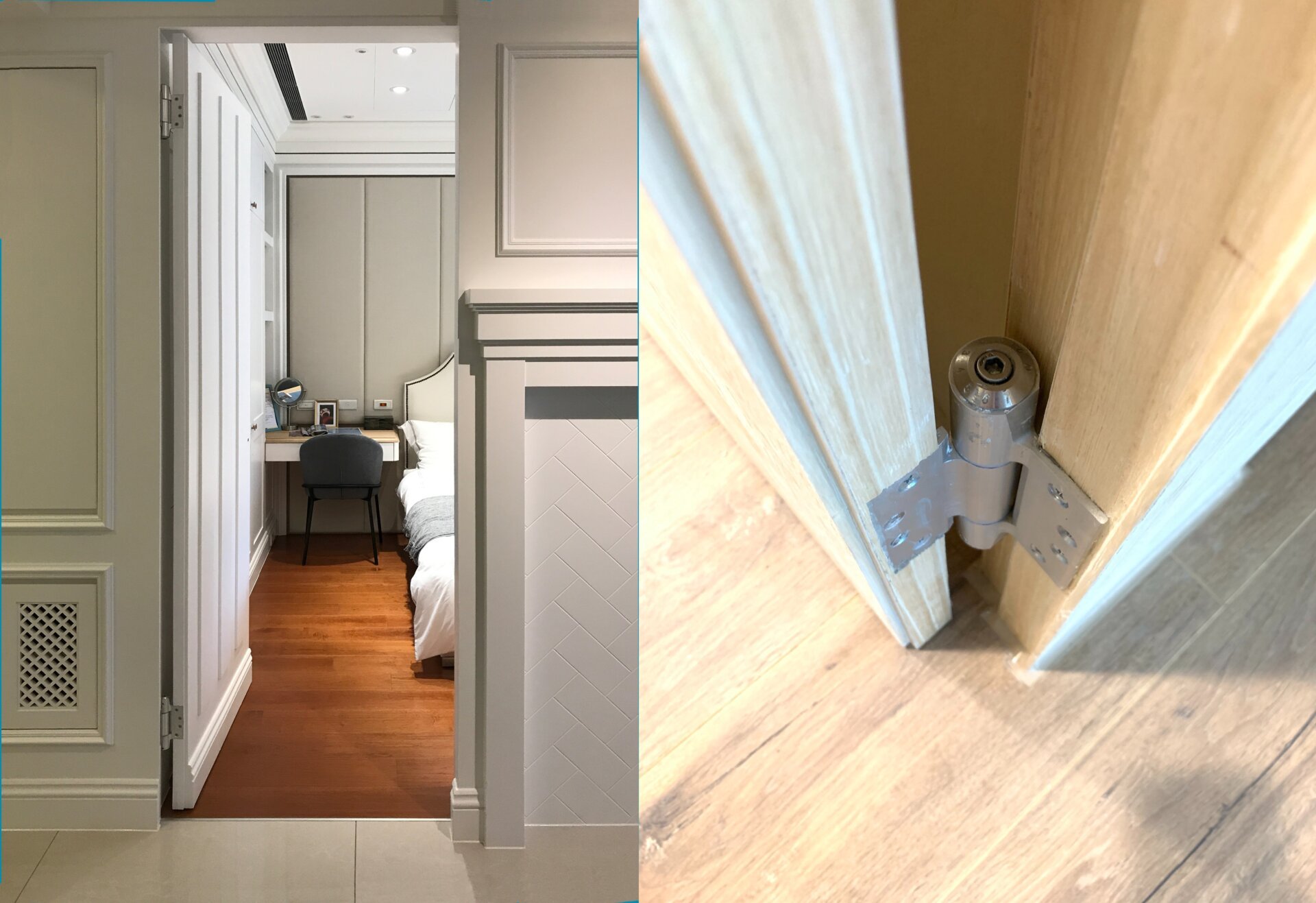 no slamming interior door hinges