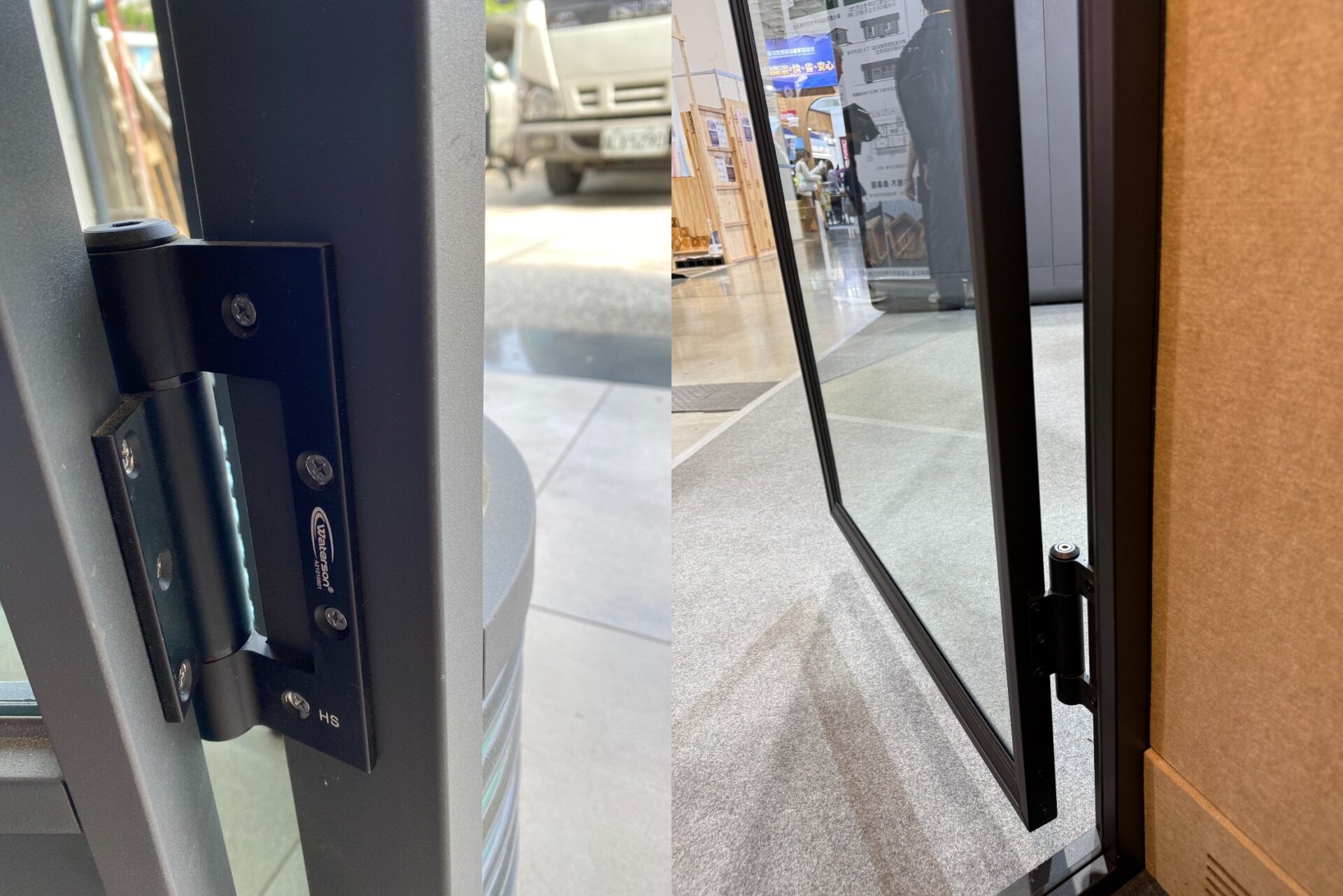non mortise door hinges