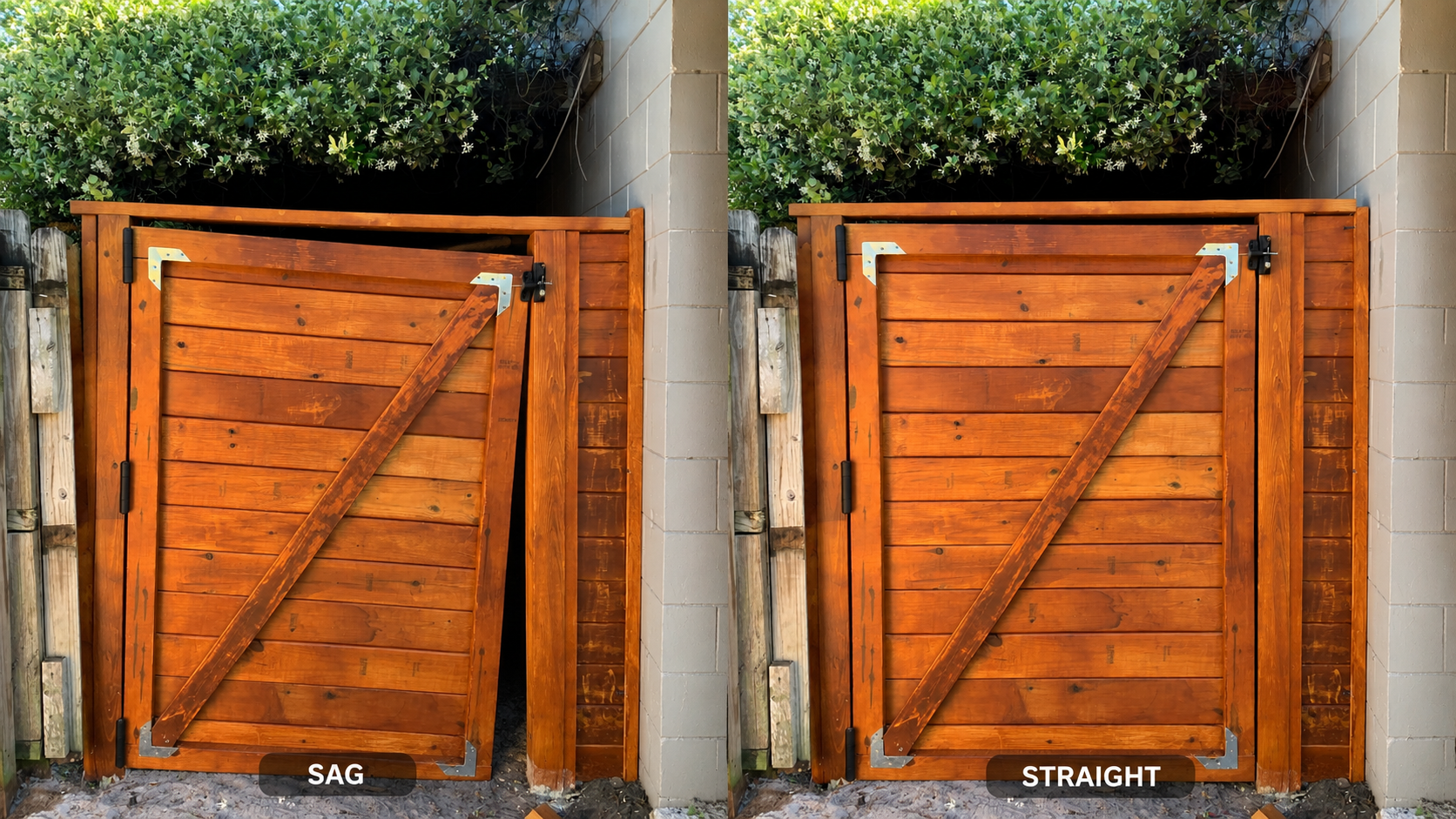 sagging gate vs unsagging gate