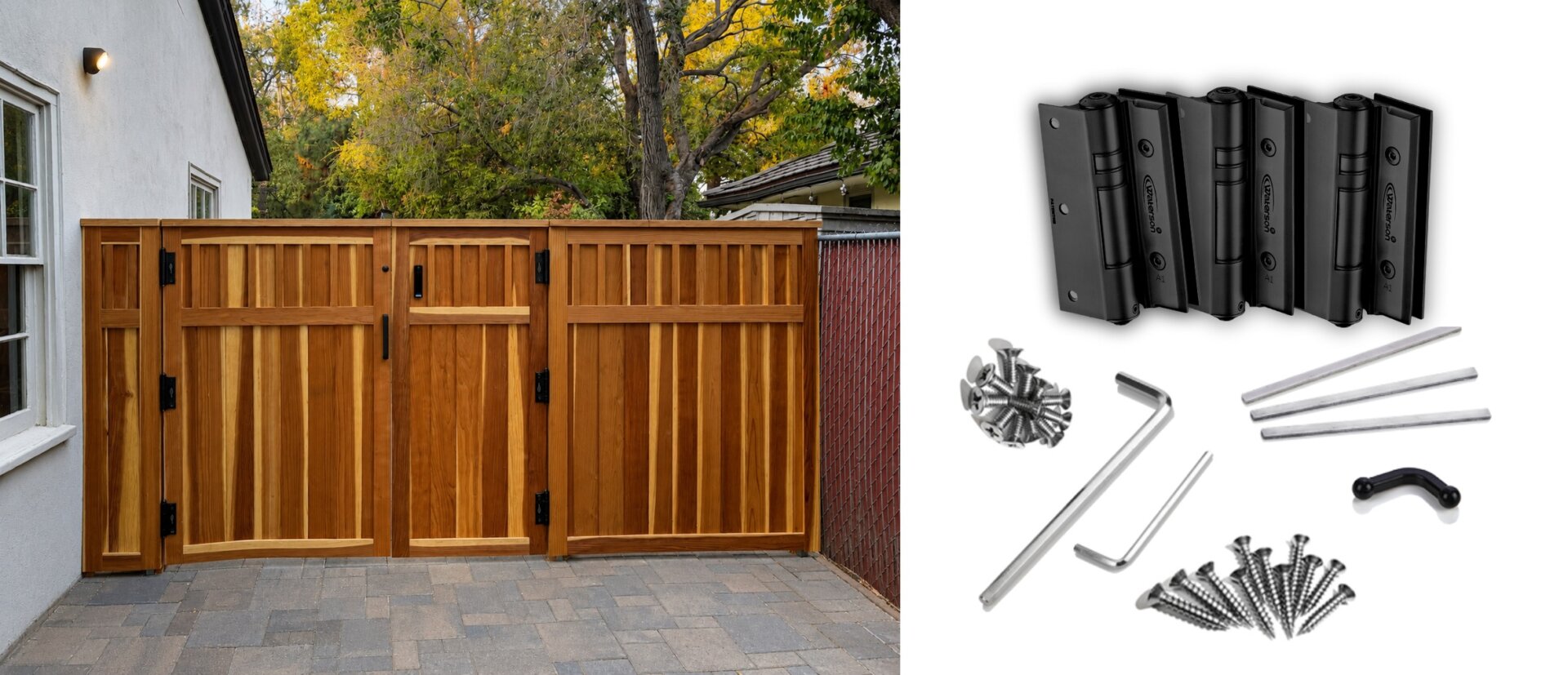 self closing outdoor gate hinges
