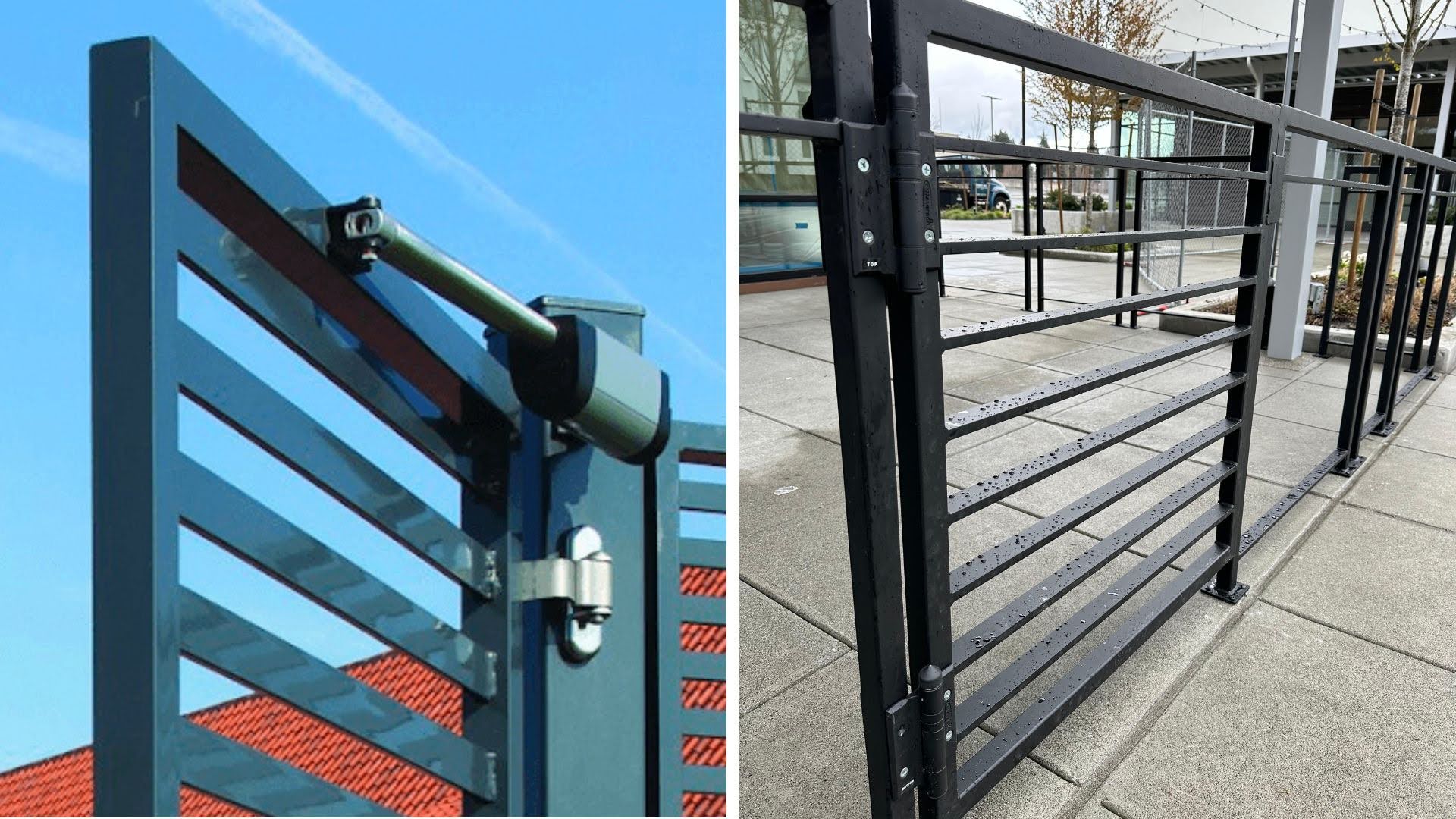 self closing outdoor gate hinges