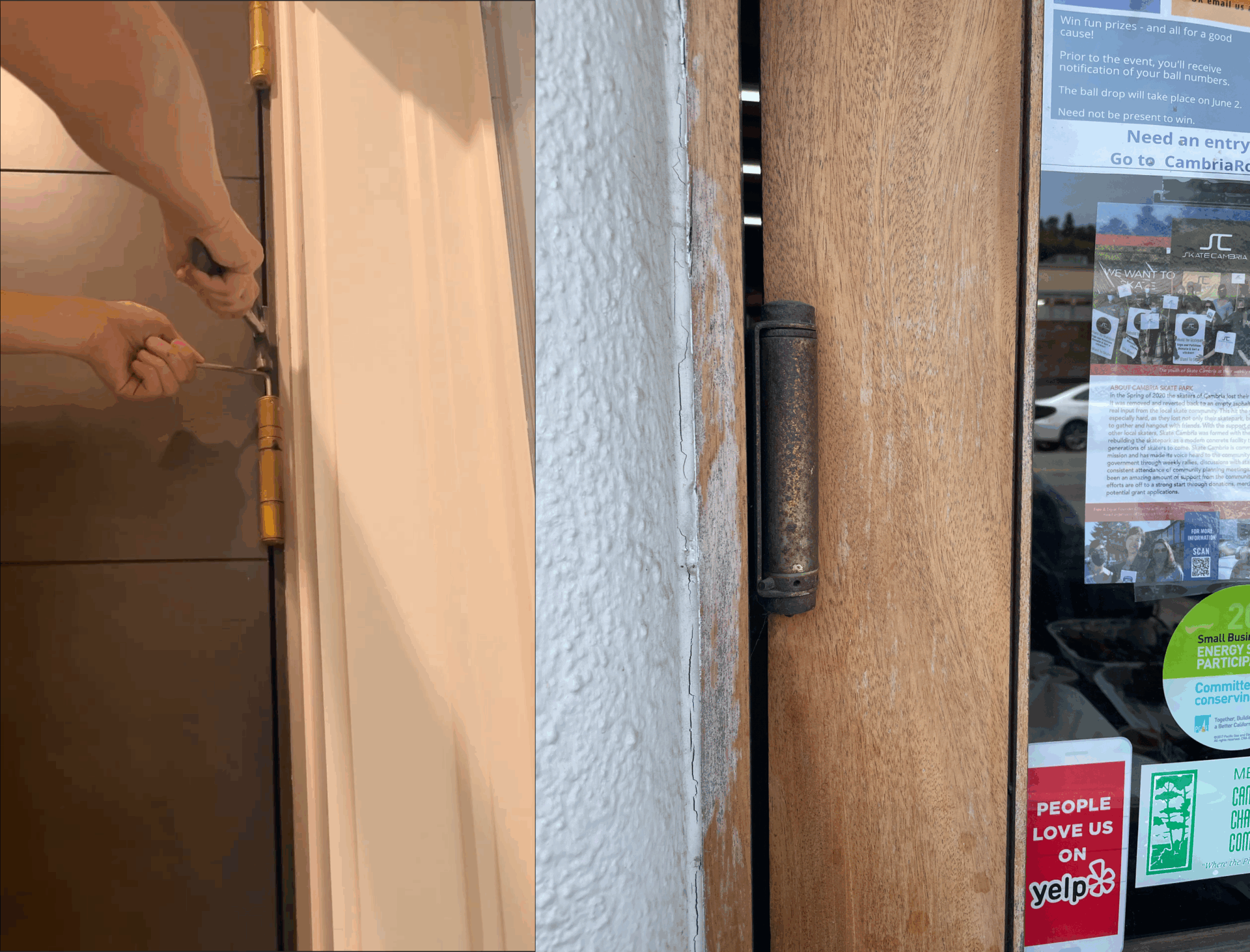 squeaky door hinges