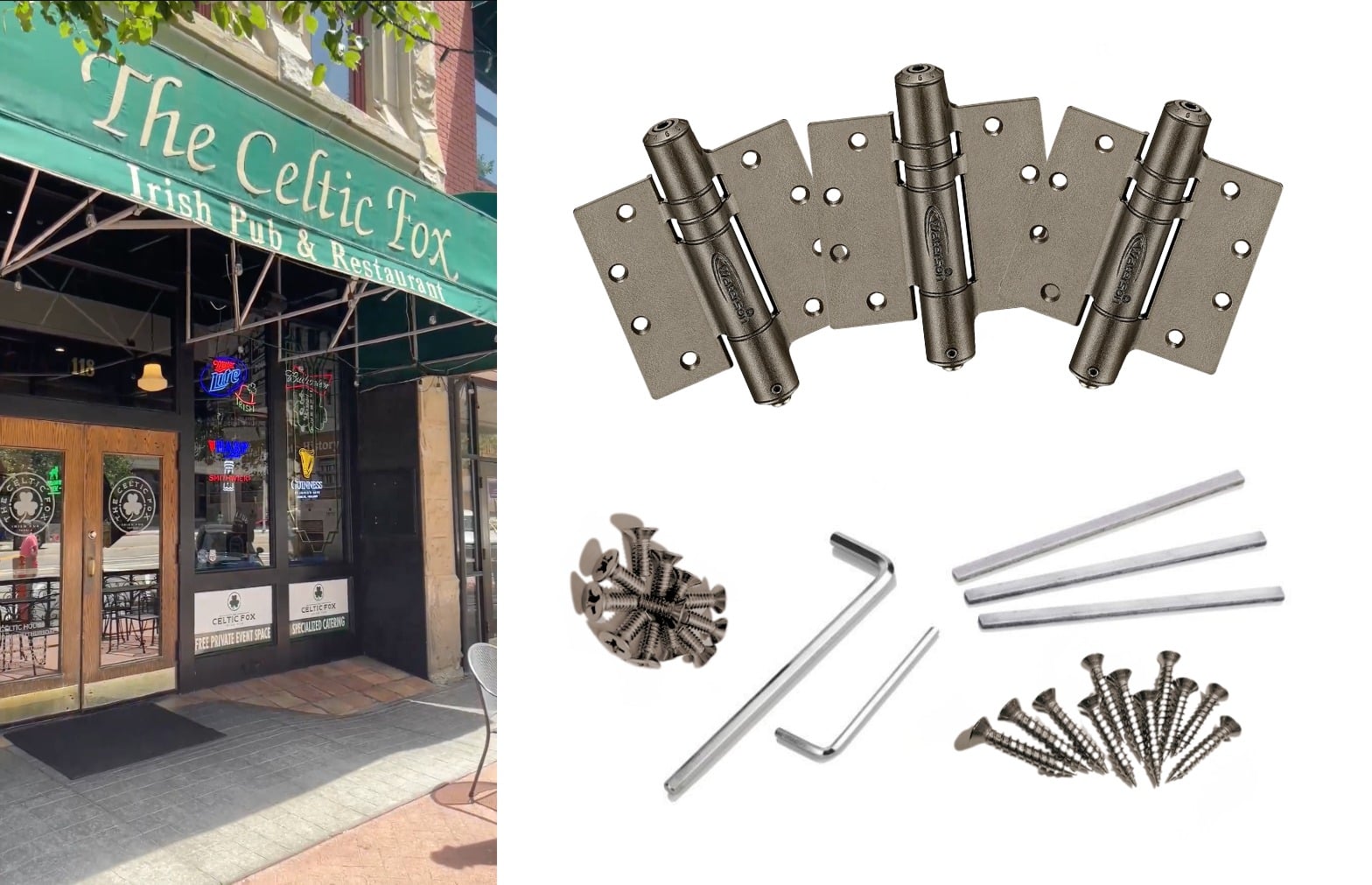 storefront door hinges