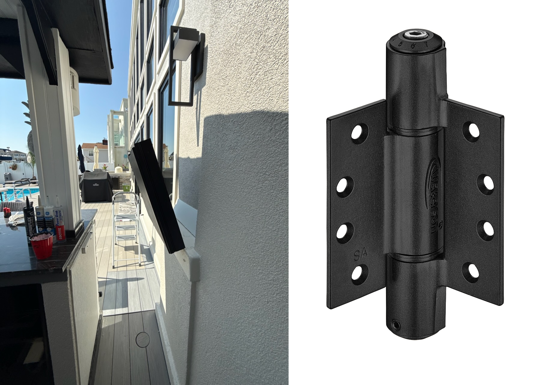 vertical swing lift up hinge
