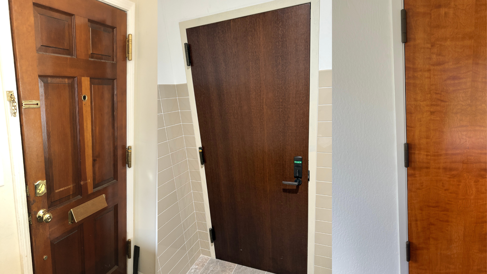 self closing hinges for wood veneer door